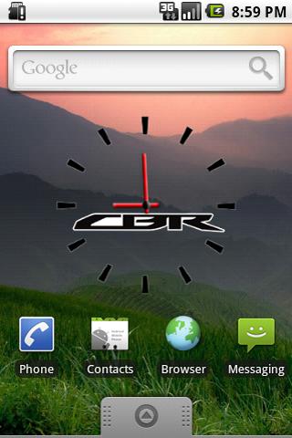 Honda CBR Clock Widget Android Themes