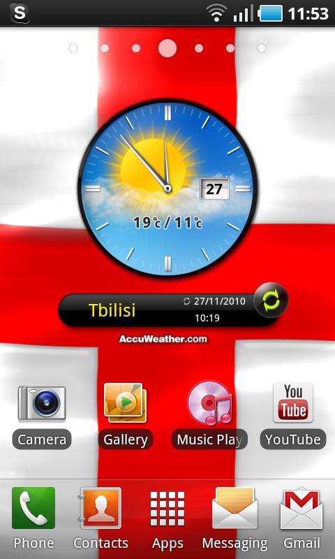 Georgian Flag Live Wallpaper Android Themes