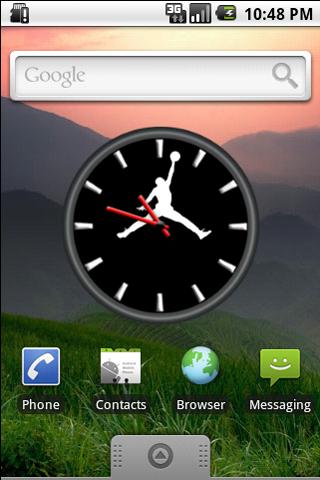 Air Jordan Big Clock Widget Android Themes