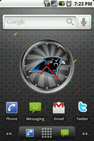 NC Panthers Clock Widget Android Themes