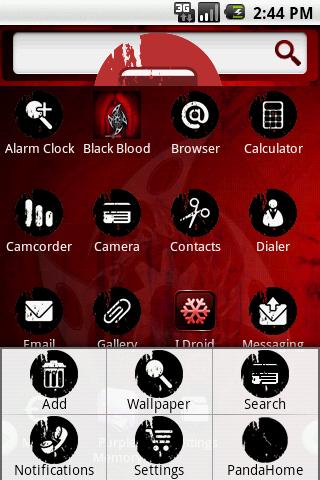 Theme:Black Blood Android Themes