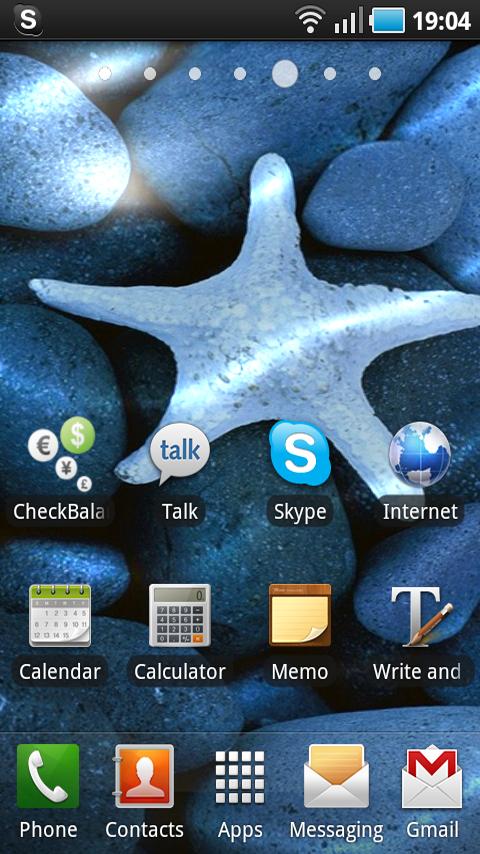 Starfish Live Wallpaper Android Themes