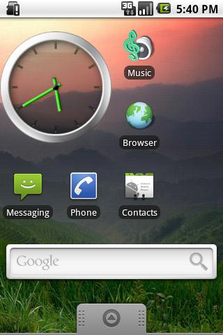 Designer Clear Clock Widget Android Themes