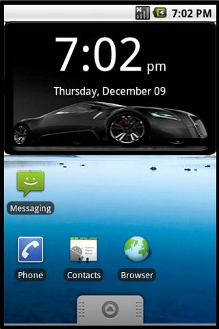 Audi Big Digital Clock Widget Android Themes