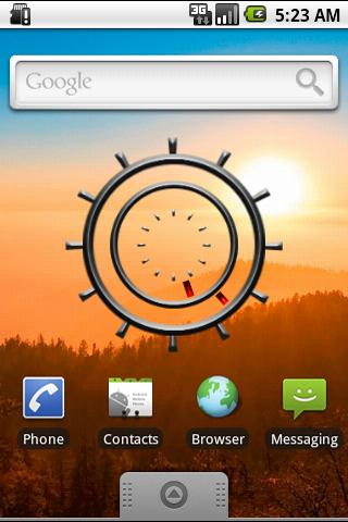 New Age Clock Widget Big