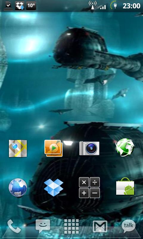 Submarine Underwater Live Wall Android Themes