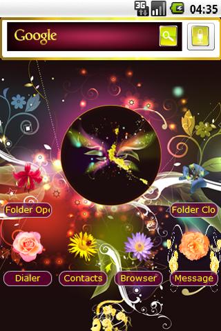 Butterfly flowers theme