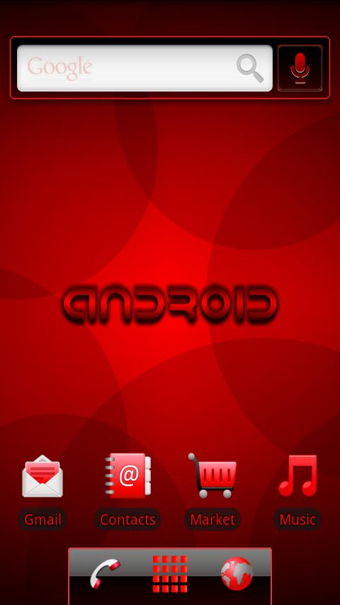 ADW Theme RRRED Android Themes