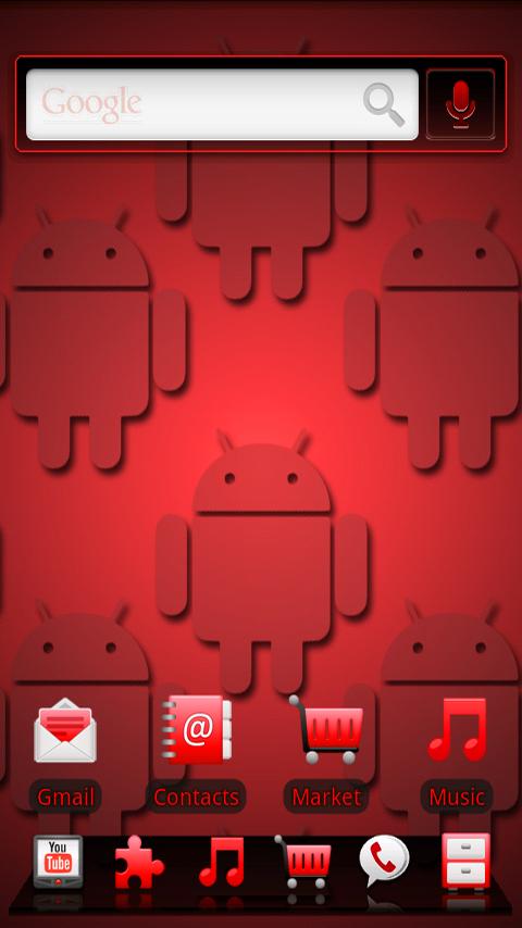 ADW Theme RRRED Android Themes