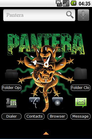 Pantera – Black Icons Android Themes