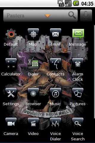 Pantera – Black Icons Android Themes