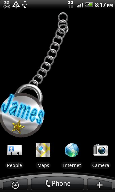 James Name Tag Android Themes