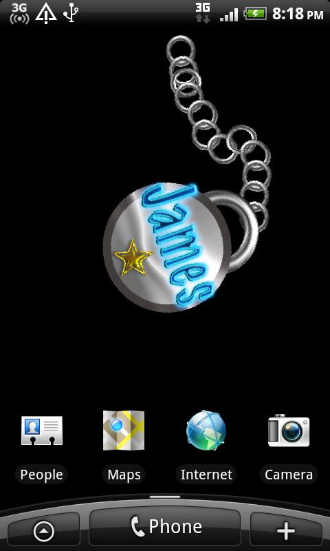 James Name Tag Android Themes