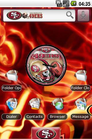 Theme: San Francisco 49ers Android Personalization