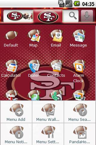 Theme: San Francisco 49ers Android Personalization