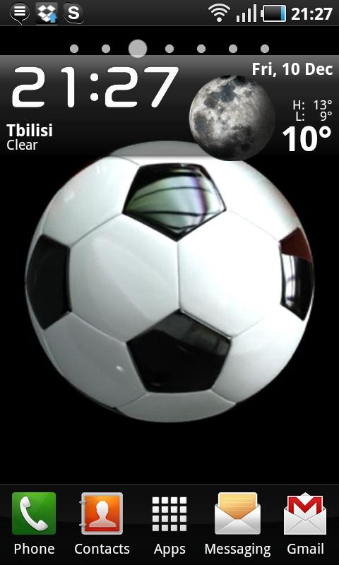 Football Live Wallpaper. Android Themes