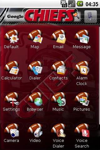 Kansas City Chiefs theme Android Themes