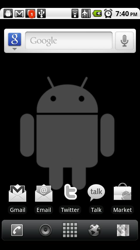 ADW Theme Grayscale Android Themes