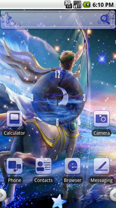 HD Theme:Starry Sky Android Themes