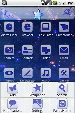 HD Theme:Starry Sky Android Themes