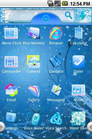 Theme:Blue Memory Android Themes