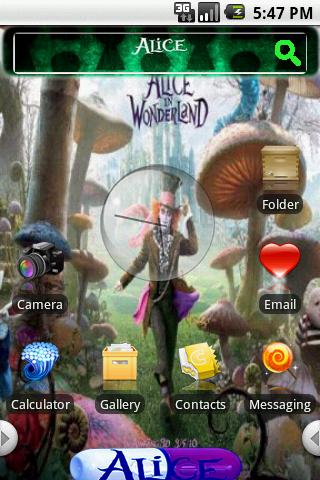 Theme:Alice In Wonderland Android Themes