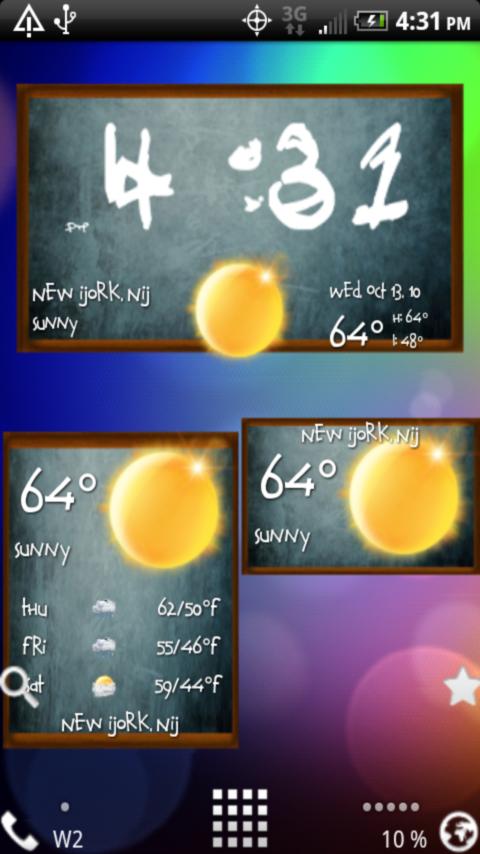 Back to school weather Android Themes