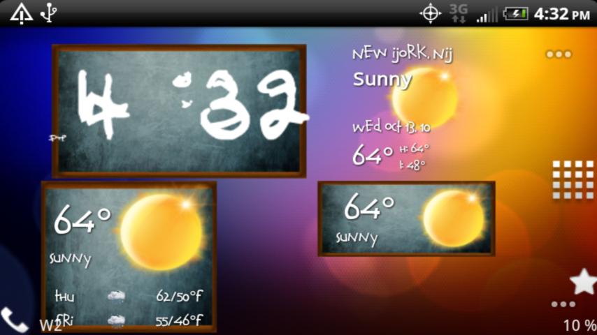 Back to school weather Android Themes