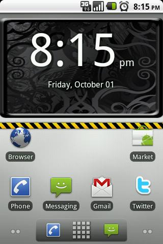 Tribal Big Digital Time/Date Android Themes