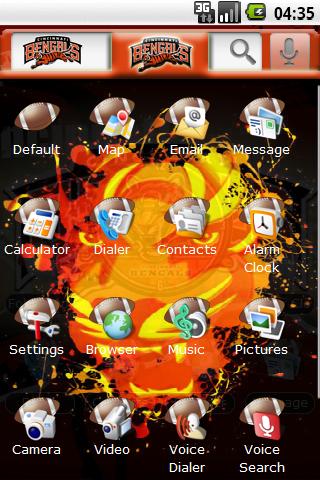 Theme: Cincinnati Bengals Android Personalization