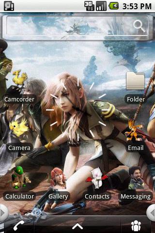 HD Theme:Final Fantasy XIII Android Themes