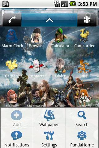 HD Theme:Final Fantasy XIII Android Themes