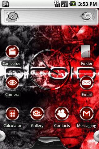 HD Theme:Droid Home Android Themes