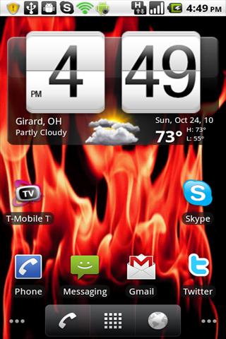 Real Flames Red Live Wallpaper Android Themes