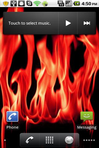 Real Flames Red Live Wallpaper Android Themes