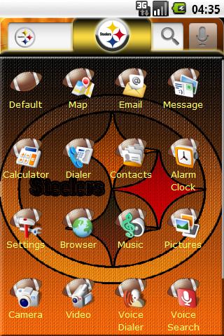 Theme: Pittsburgh Steelers Android Personalization