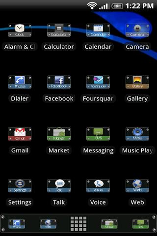 Drilled Glass ADW Theme Android Themes