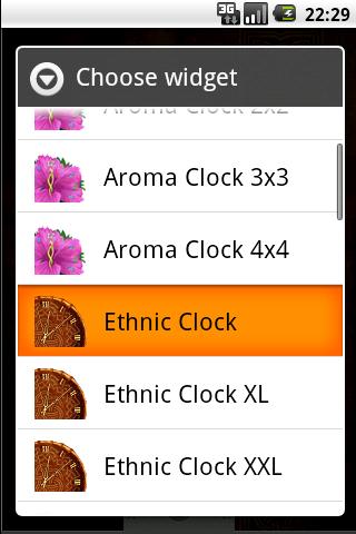 Ethnic Clock Android Themes