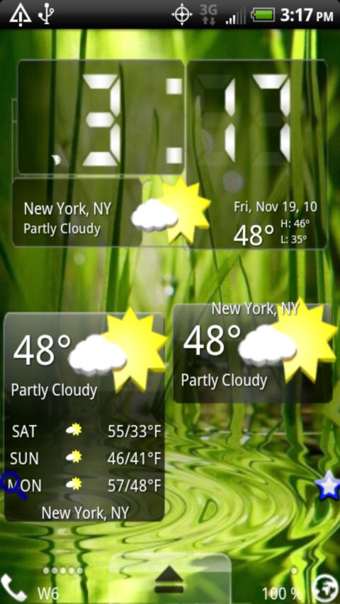 3D Weather Android Themes