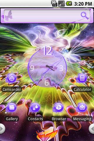 Theme:Butterfly Dance Android Themes