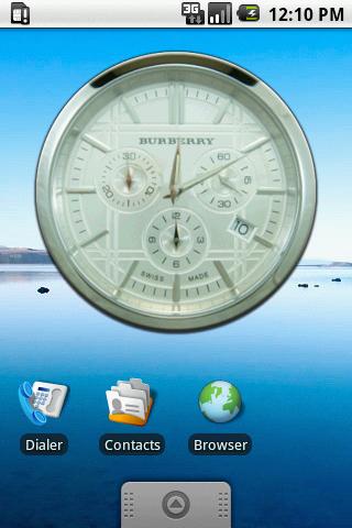 BURBERRY Clock Android Themes