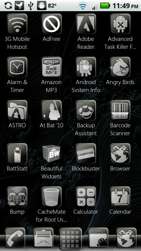 ADW Theme Blazing Ghost Android Themes