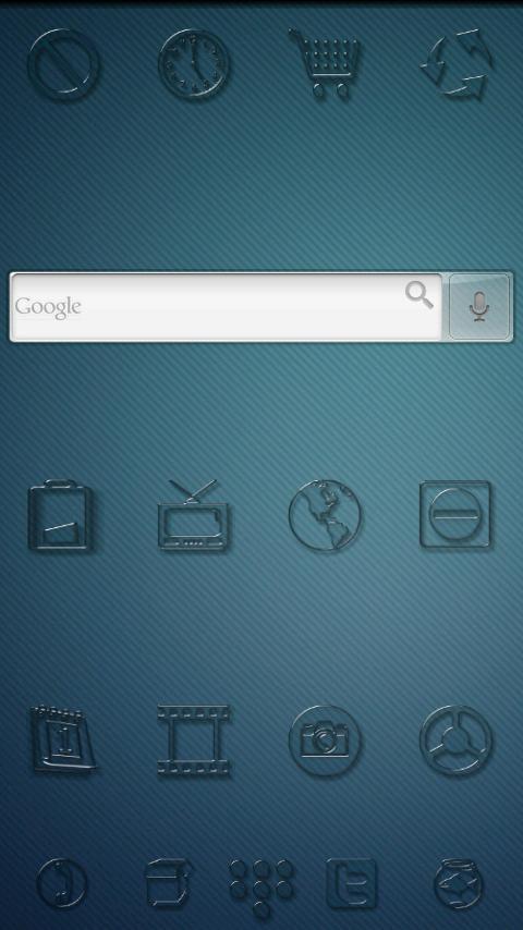 Glass-Esque ADW Theme Android Themes