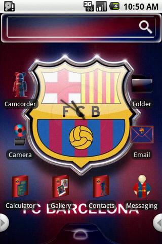 HD Theme:FC Barcelona Android Themes