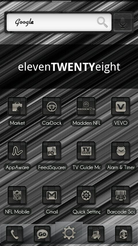 ADW Theme BlackBrushedCarbon Android Personalization