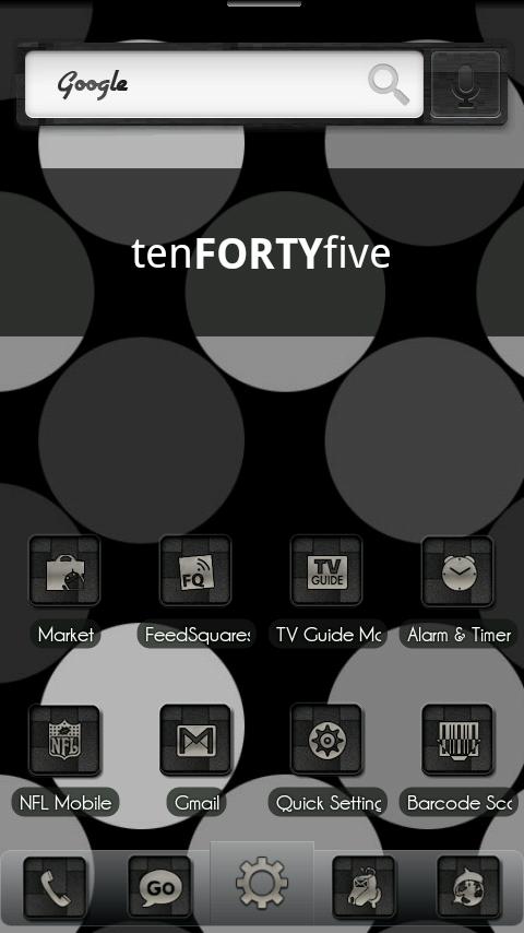 ADW Theme BlackBrushedCarbon Android Personalization