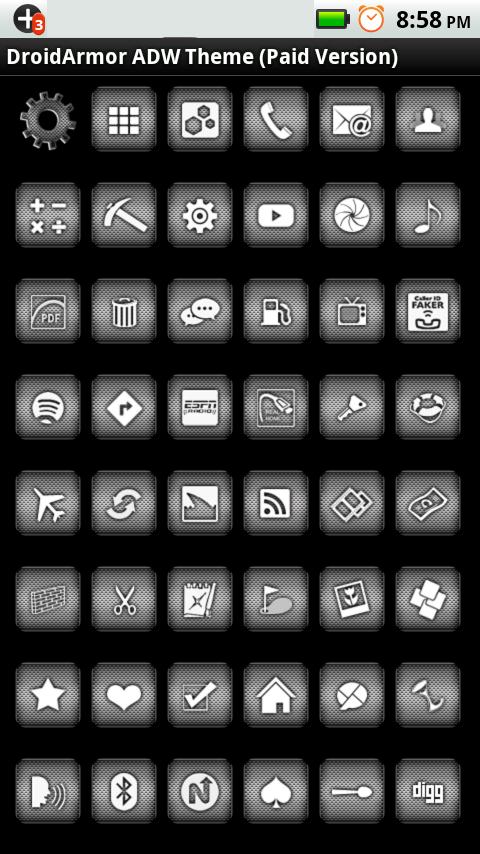 ADWTheme DroidArmor (Donate) Android Personalization