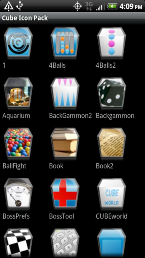 Cube Icon Pack Android Themes