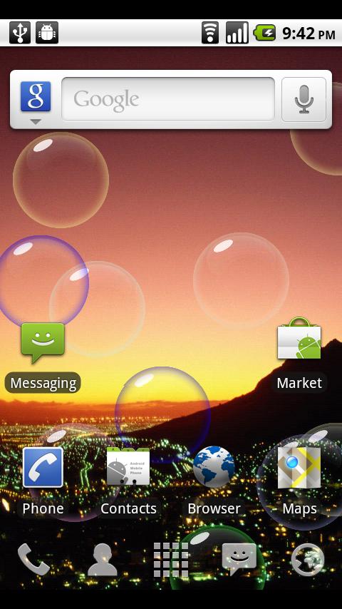 Bubble Live Wallpaper Android Themes