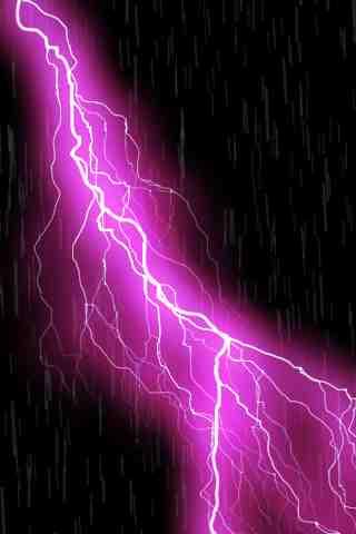 Live Wall: ThunderStorm Pink! Android Themes